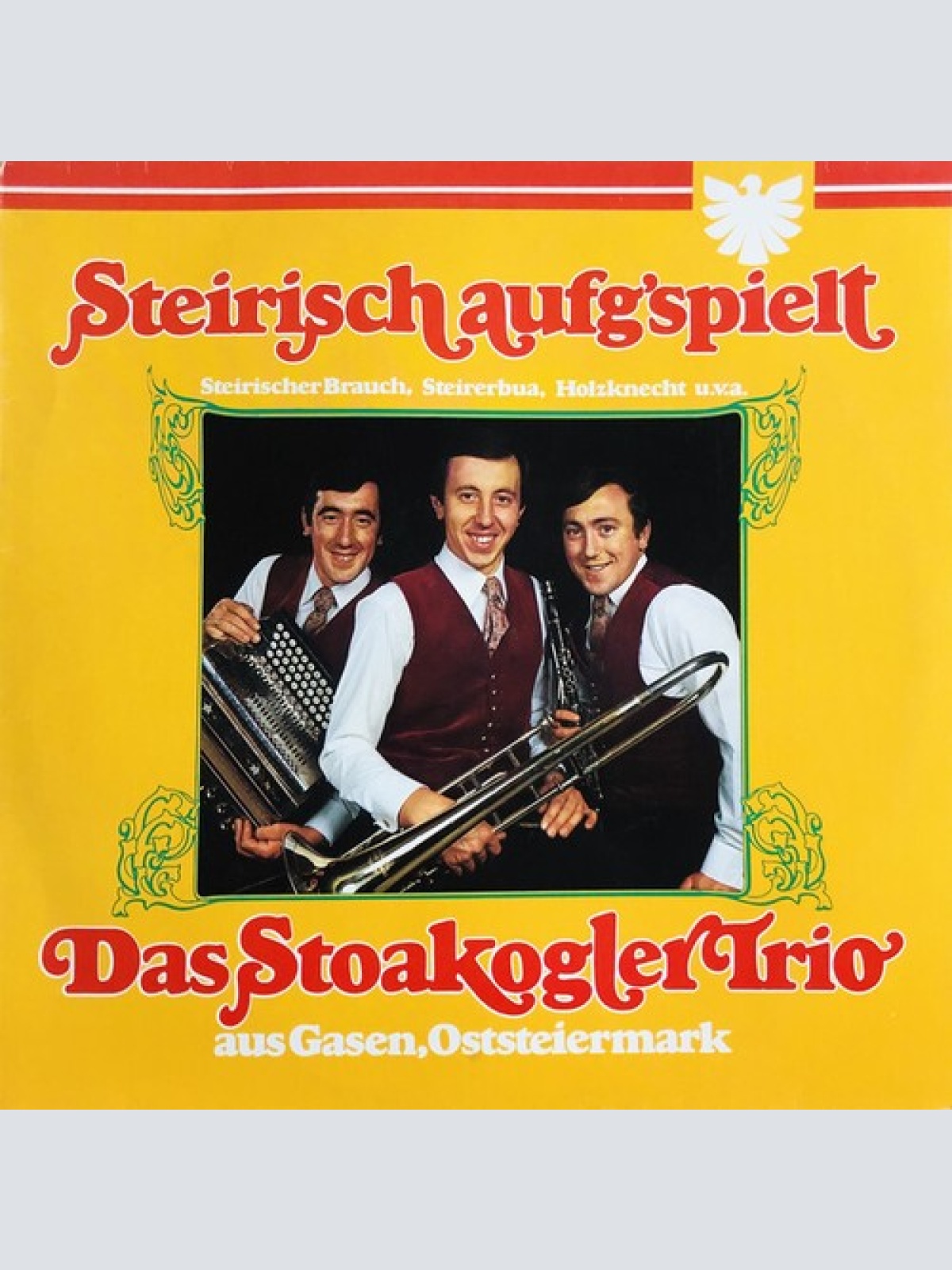 LP, Album Stoakogler Trio - Steirisch Aufg'spielt