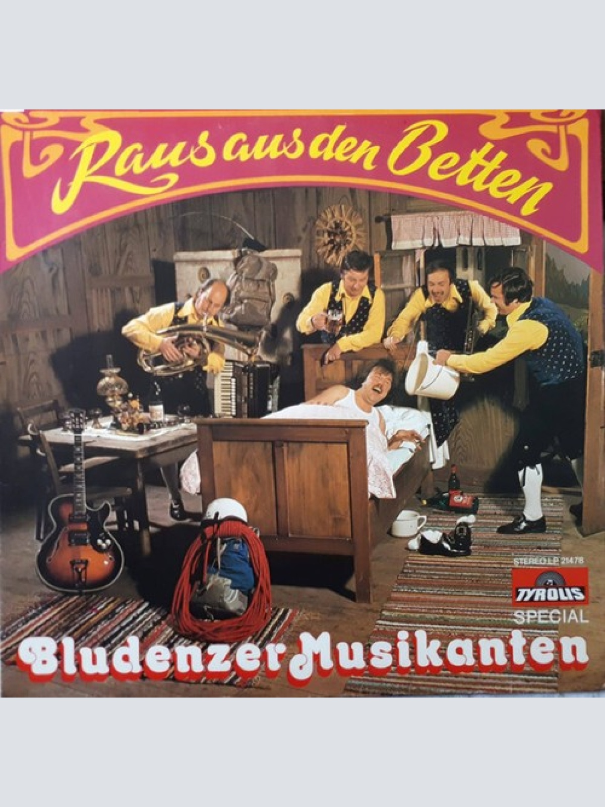 LP, Album Bludenzer Volksmusikanten - Raus Aus Den Betten