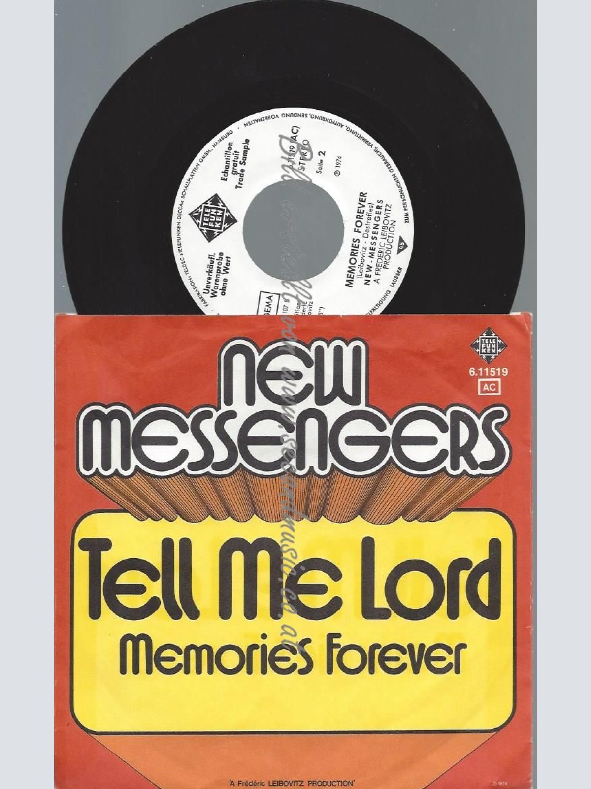7"  New Messengers – Tell Me Lord //PROMO