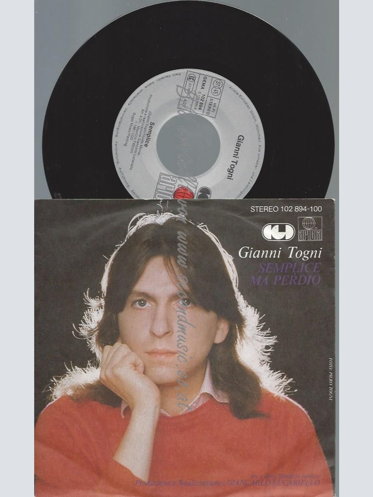 7"    Gianni Togni – Semplice