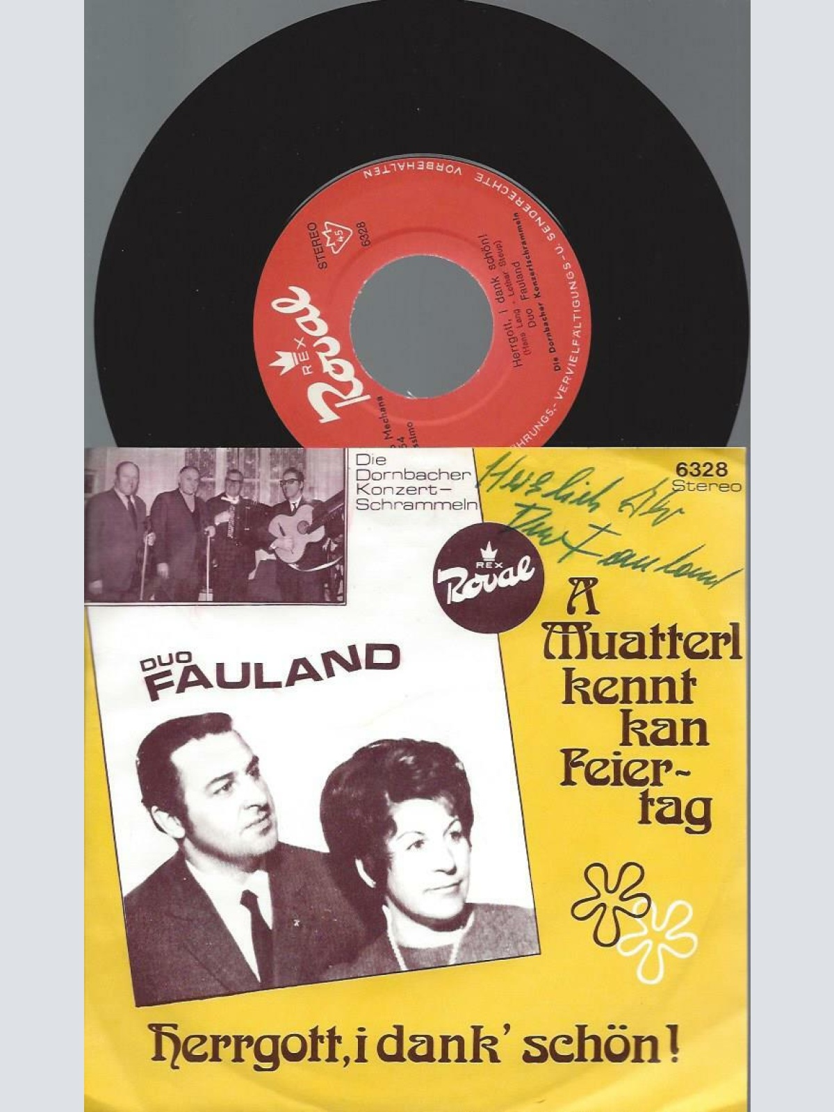 7" Duo Faulland  A Muaterl kennt kan Feiertag