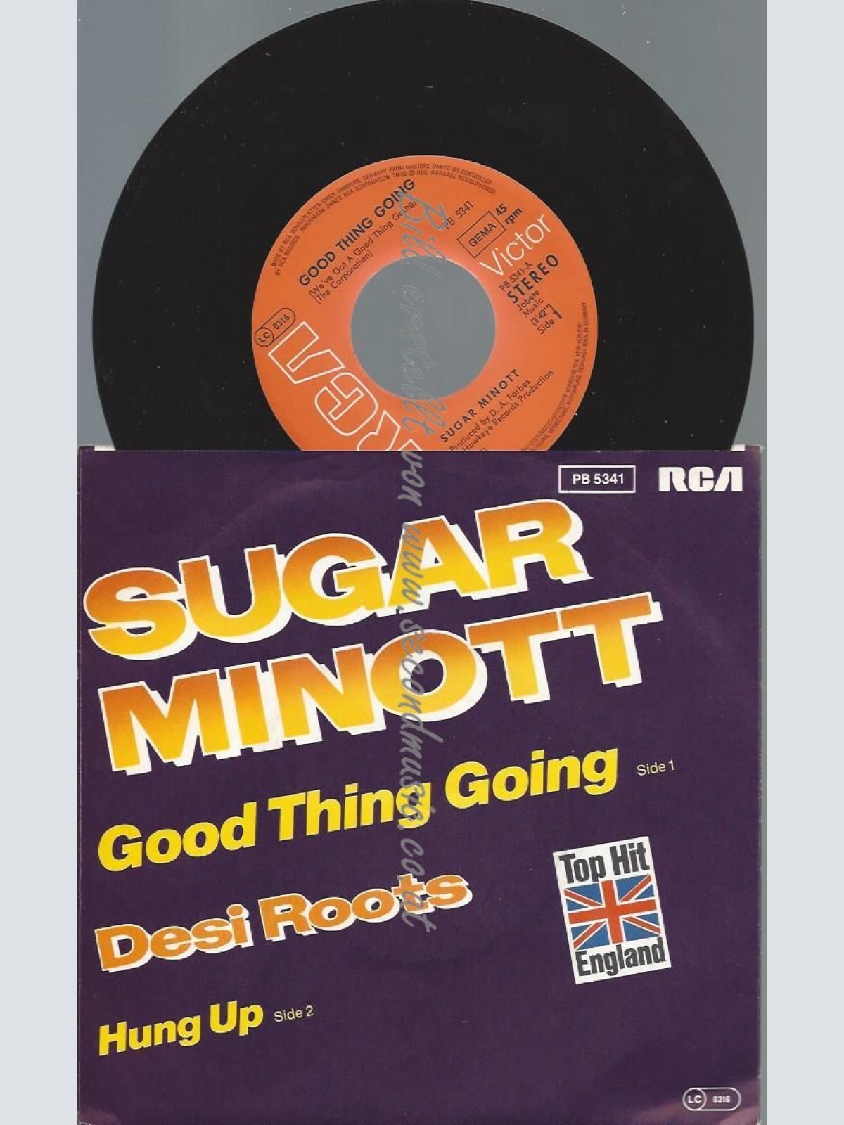 7"  Sugar Minott  Good Thing Going