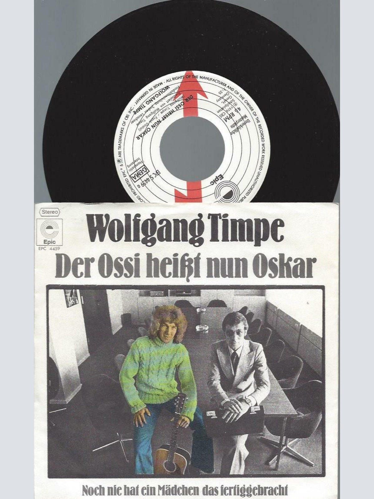 7" Wolfgang Timpe – Der Ossi Heisst Nun Oskar / Promo