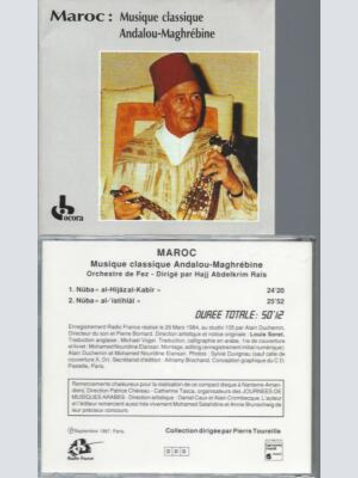 CD- Maroc Musique Classique Andalou Maghrebine