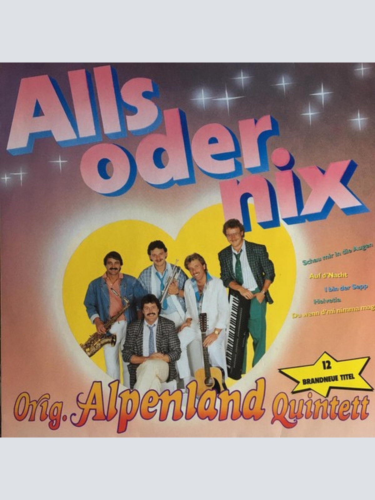 LP, Album Orig. Alpenland Quintett - Alls Oder Nix