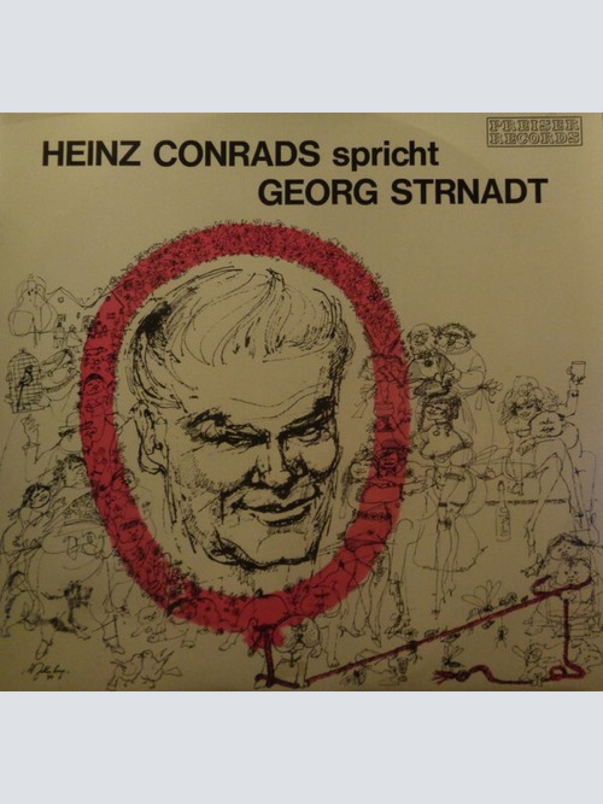 LP, Album Heinz Conrads - Spricht Georg Strnadt