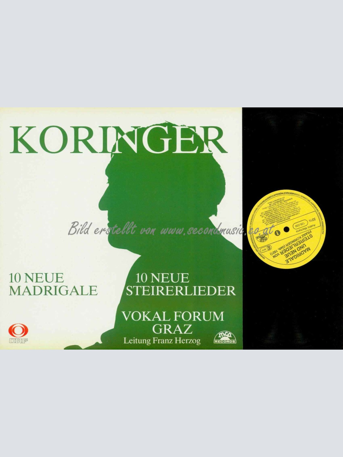 LP--Franz Koringer – 10 Neue Madrigale  /  NM
