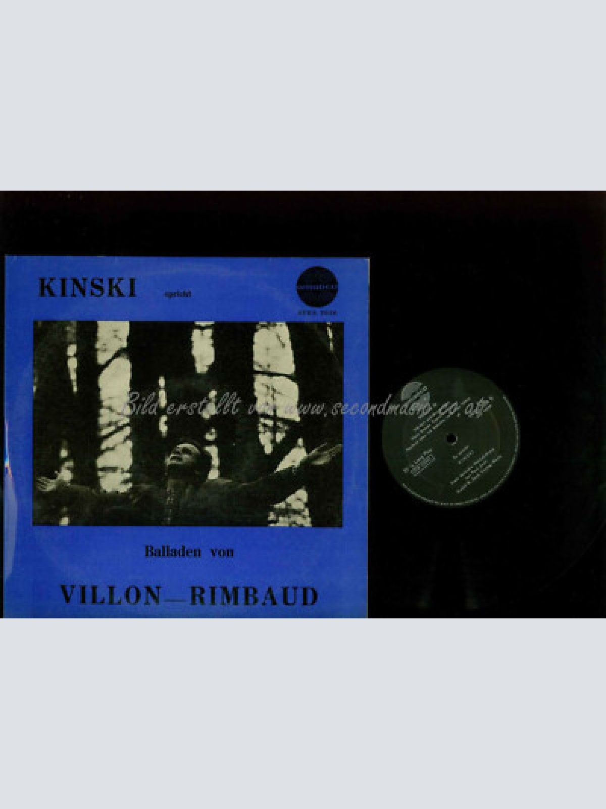 10"LP--   Kinski – Kinski Spricht Balladen Von Rimbaud - Villon