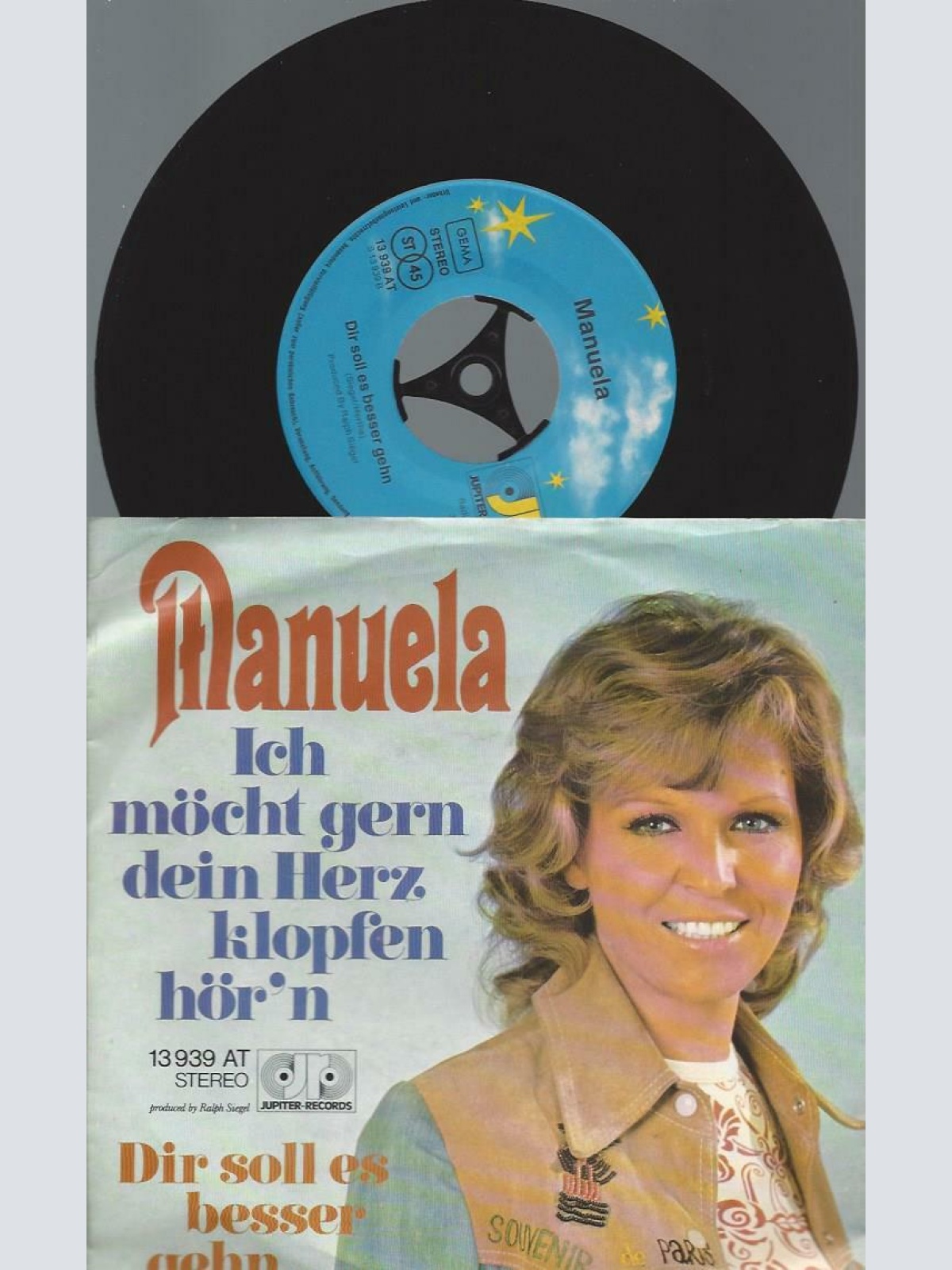 7" Manuela  – Ich Möcht Gern Dein Herz Klopfen Hör'n