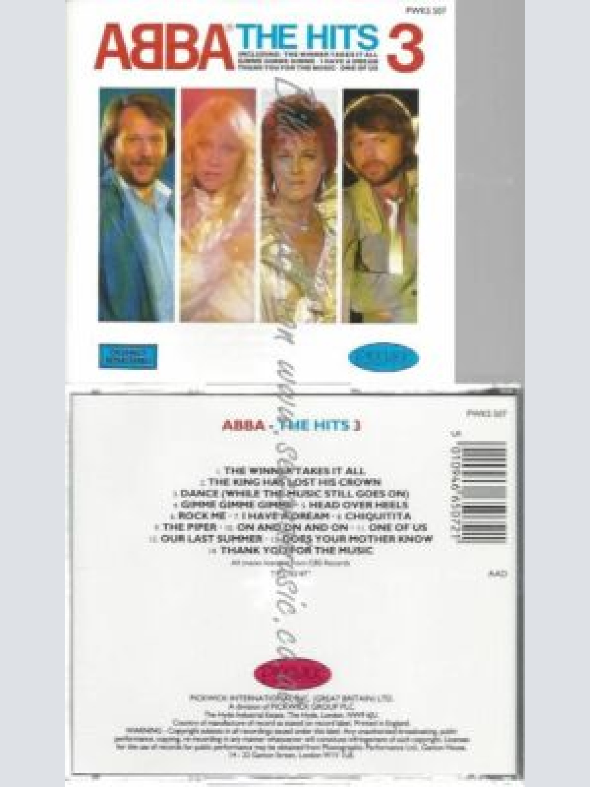 CD--ABBA | --THE HITS 3  (PICKWICK COMPILATION )