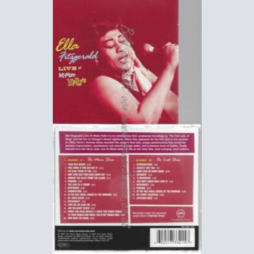 CD--ELLA FITZGERALD | --LIVE AT MISTER KELLY'S