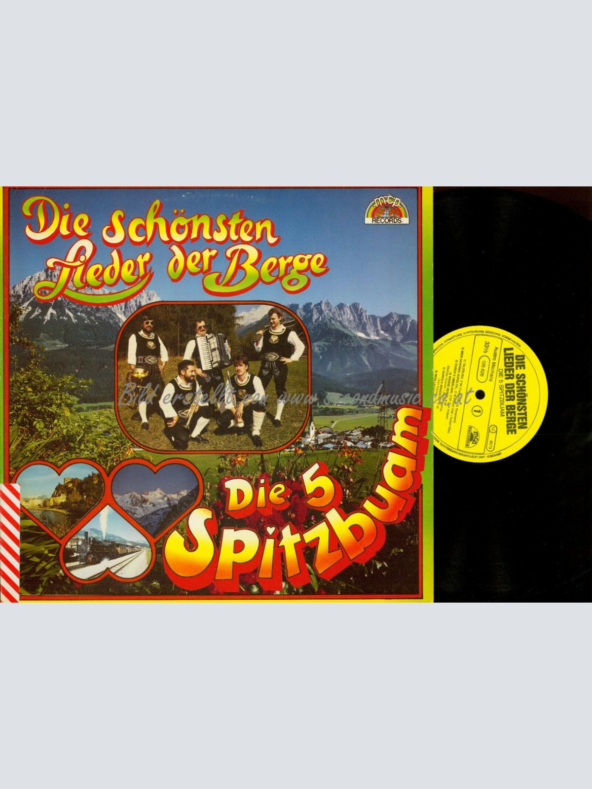 LP-DIE 5 SPITZBUAM DIE SCHÖNSTEN LIEDER DER BERGE