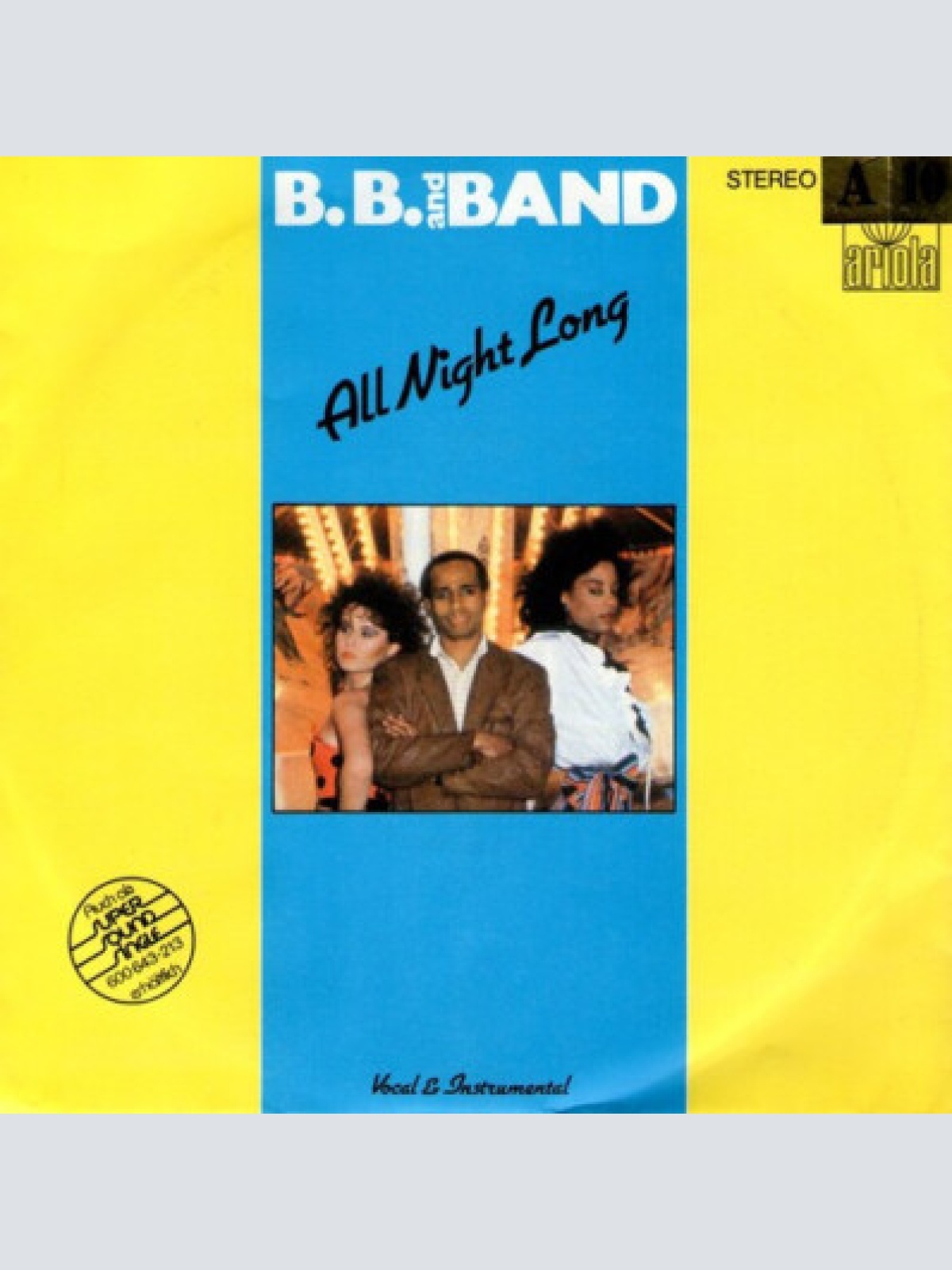 7", Single B.B. And Band* - All Night Long