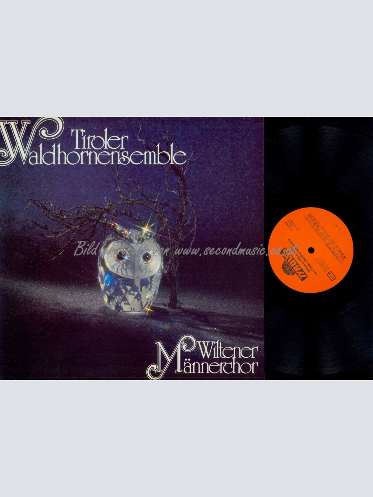 LP--  Tiroler Waldhornensemble -- Wiltener Männerchor  // NM