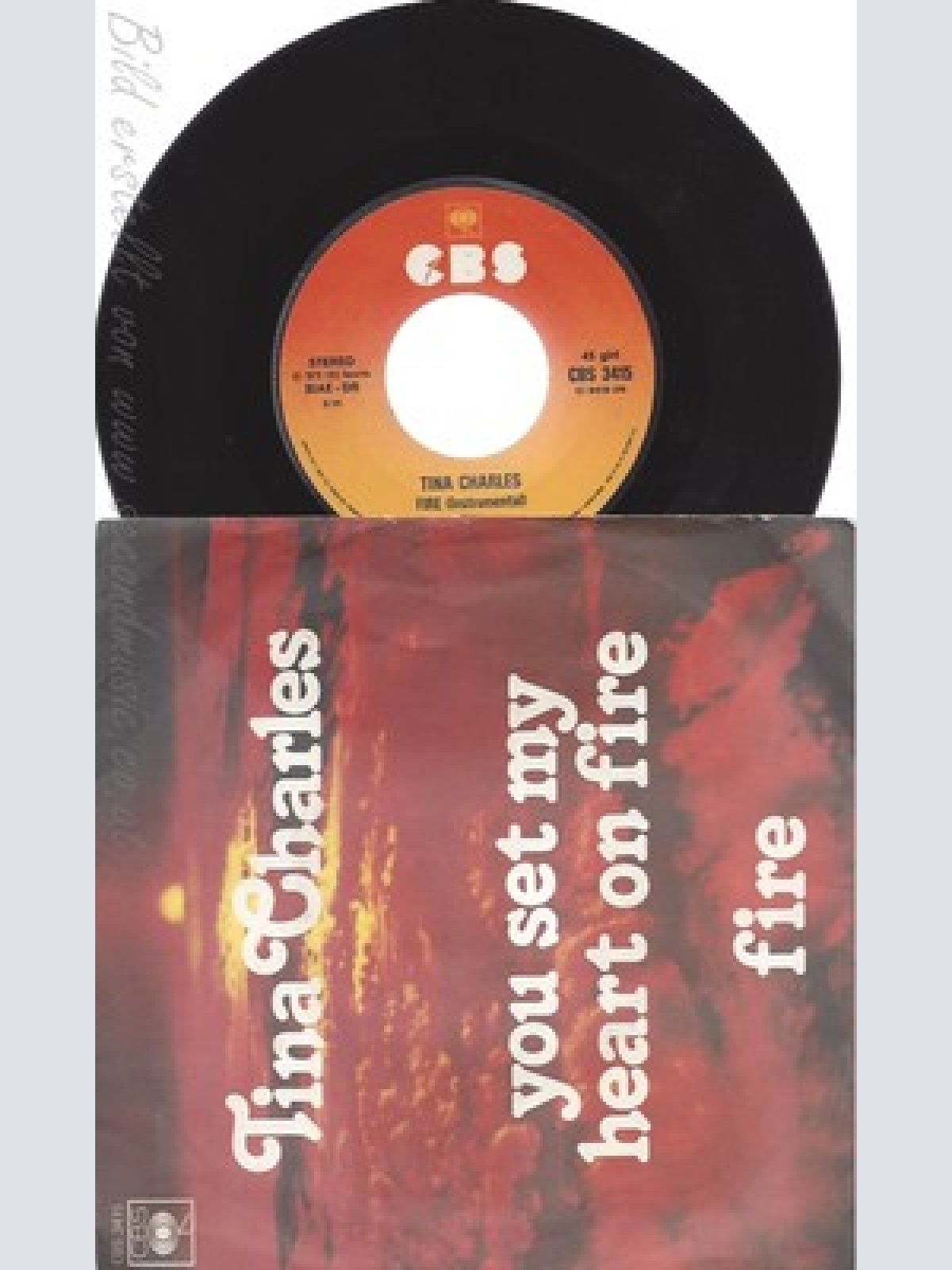 7" TINA CHARLES--YIU SET MY HEART ON FIRE