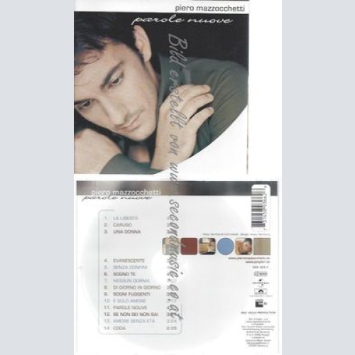 CD--PIERO MAZZOCCHETTI--PAROLE NUOVE