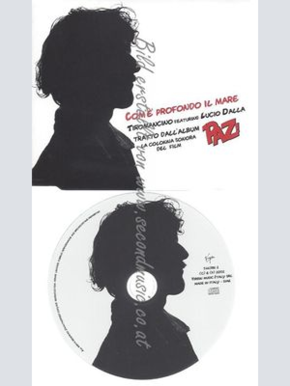 CD--   |/ TIROMANCINO & LUCIO DALLA--COM'È PROFONDO IL MARE
