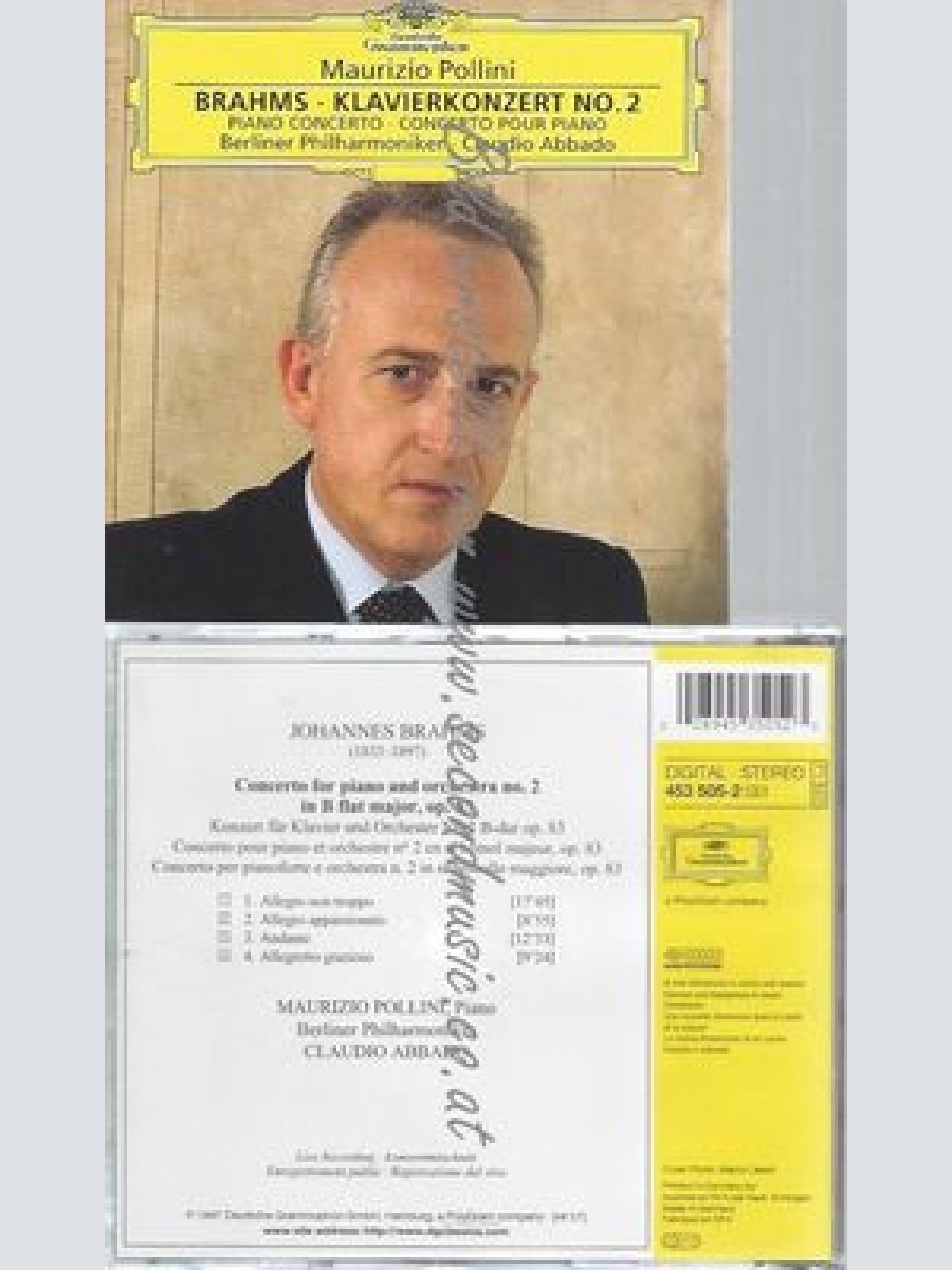 CD--MAURIZIO POLLINI  --BRAHMS: PIANO CONCERTO NO.