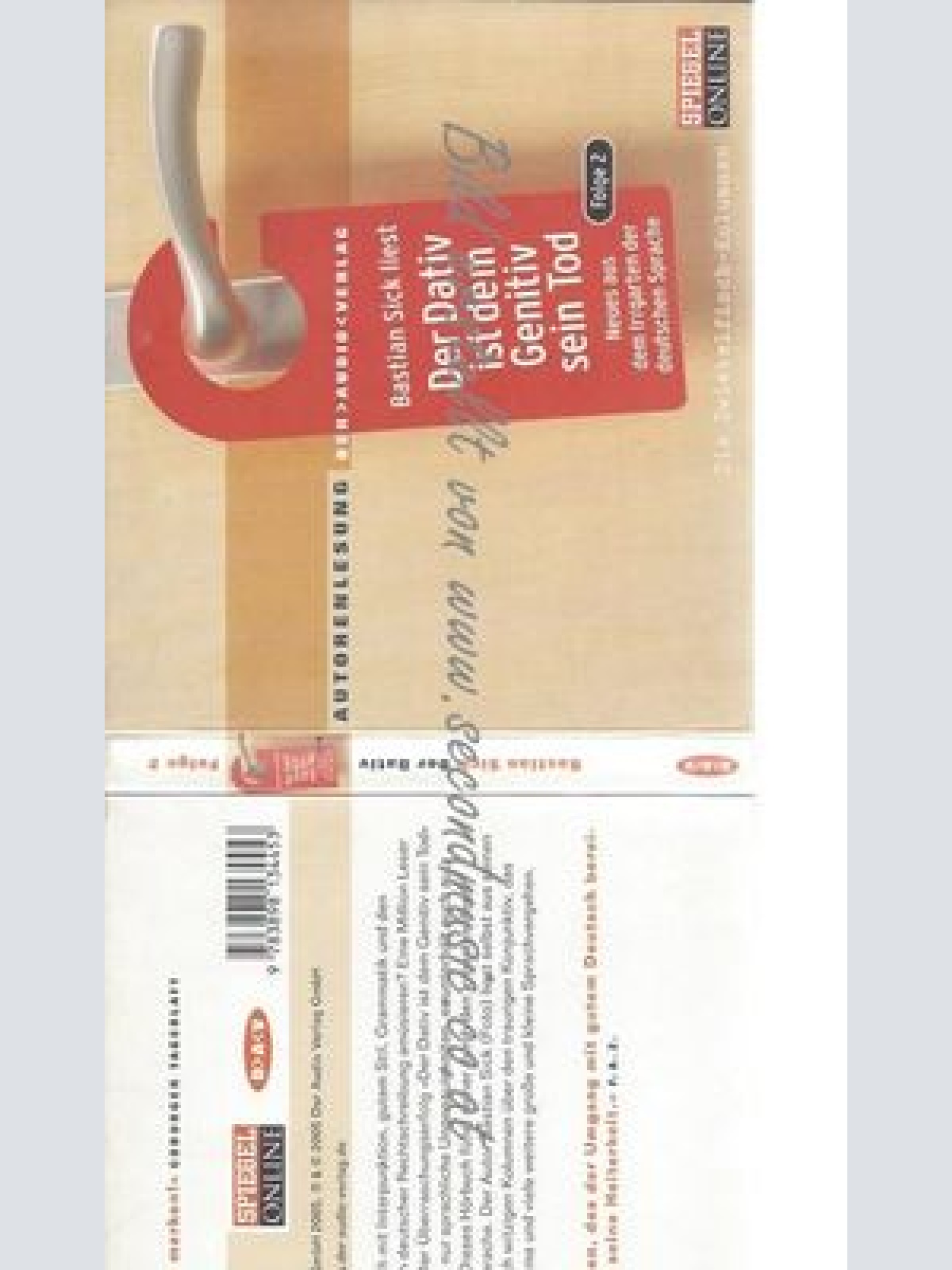 CD--BASTIAN SICK UND CHRISTIAN BRUHN--DER DATIV IST DEM GENITIV