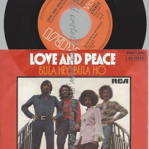 7"  Manfred's Message – Love And Peace