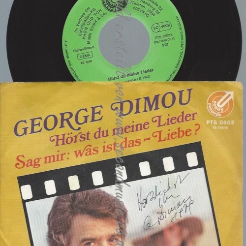 7"  George Dimou  Hörst Du Meine Lieder  // MIT WIDMUNG