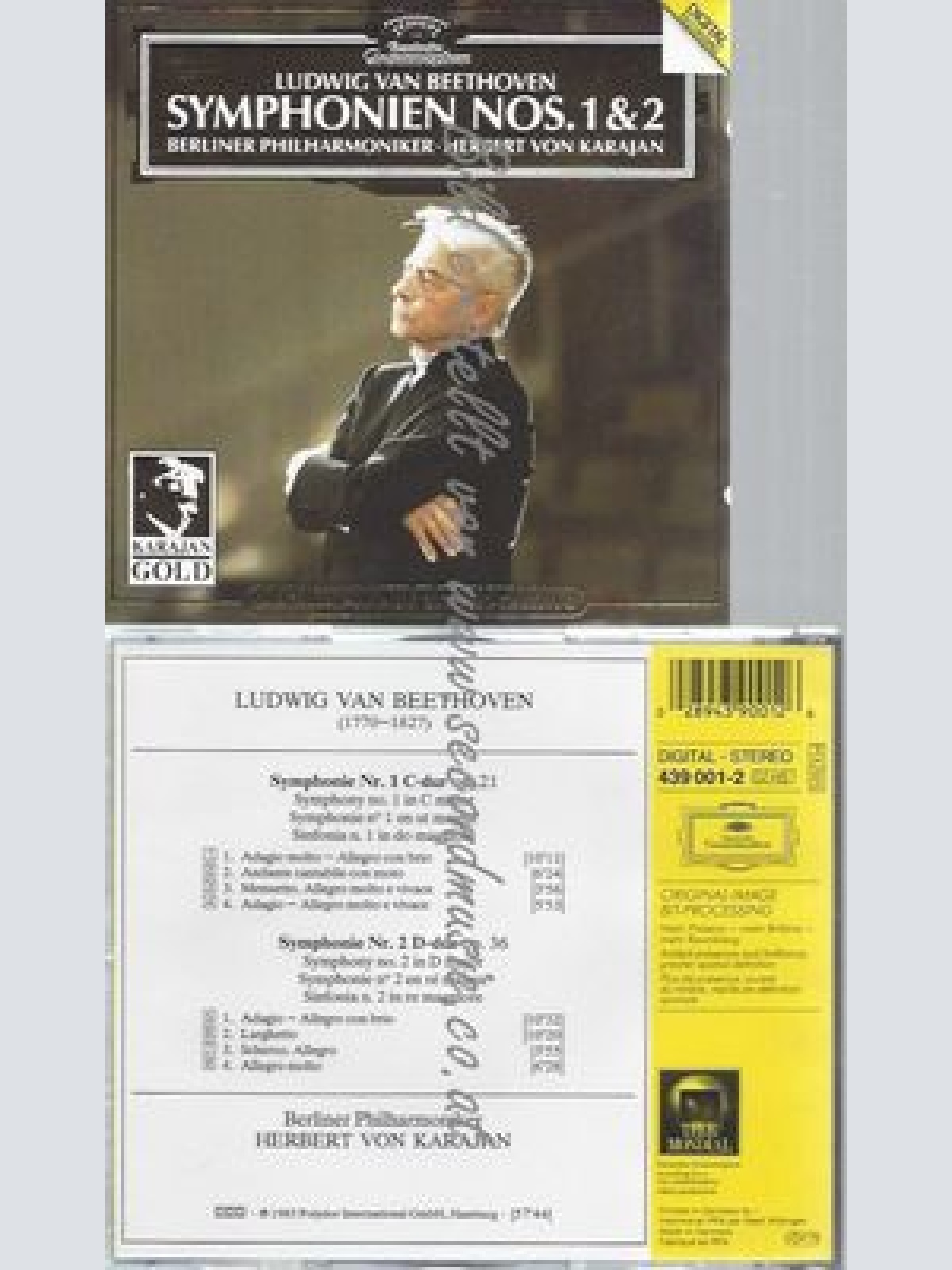 CD--HERBERT / KARAJAN--BEETHOVEN: SYMPHONIES NOS. &  : KARAJAN