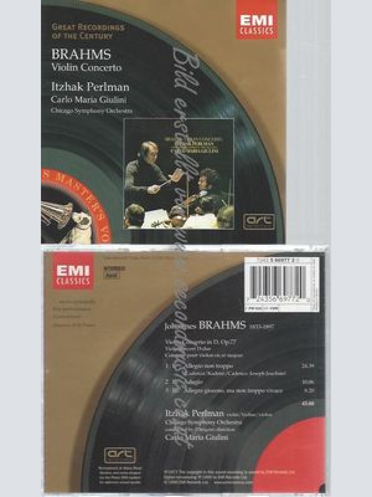 CD-- --GREAT RECORDINGS OF THE CENTURY - BRAHMS -VIOLINKONZERT-