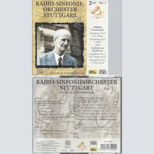 CD--W. FURTWÄNGLER UND L. V. BEETHOVEN-- JAHRE RSO STGT VOL.------