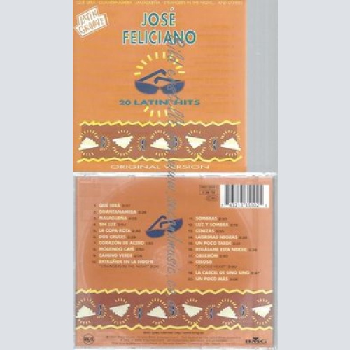 CD--JOSE FELICIANO-- LATIN HITS