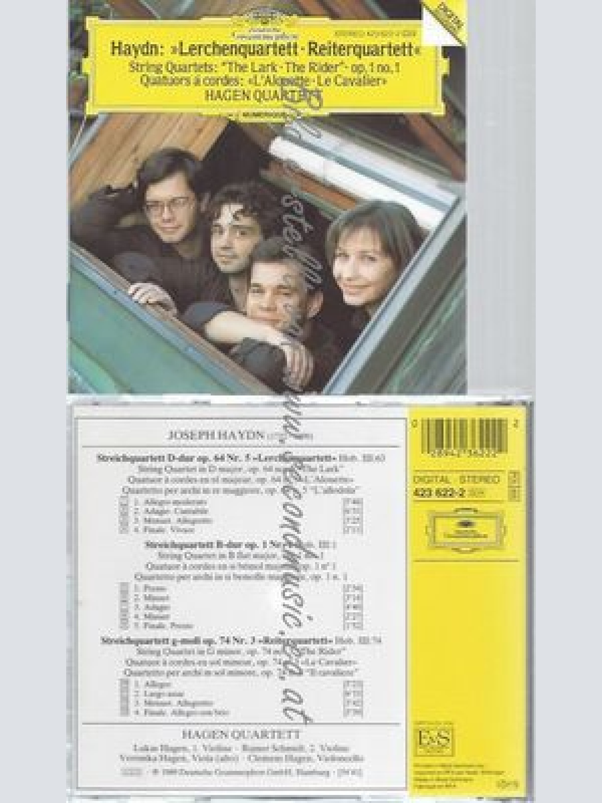 CD-HAYDN: STRING QUARTETS OP. NO. "THE LARK"; OP. NO.; OP. NO. "THE HORSEMAN"