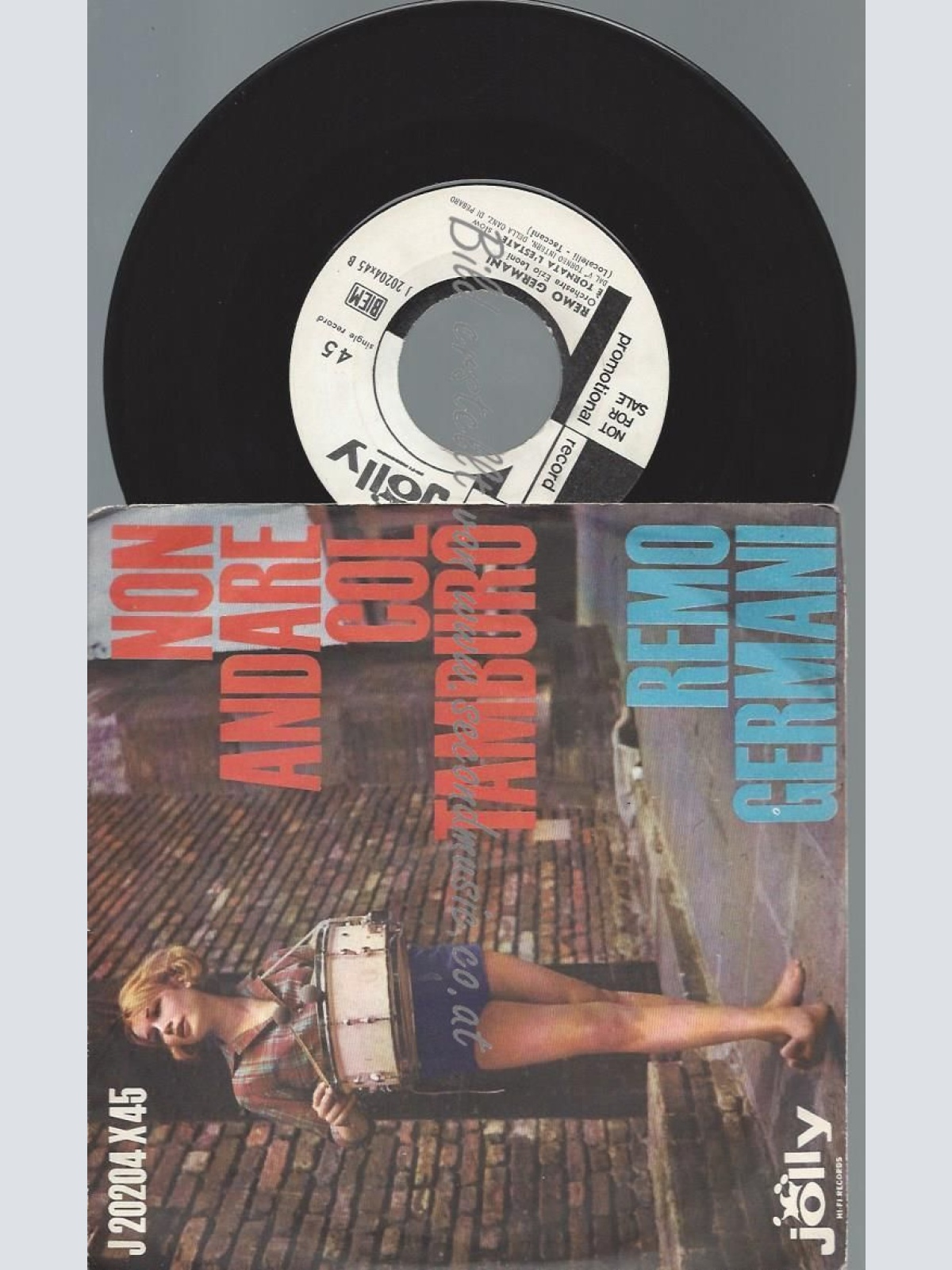 7"  Remo Germani  Non Andare Col Tamburo  //PROMO
