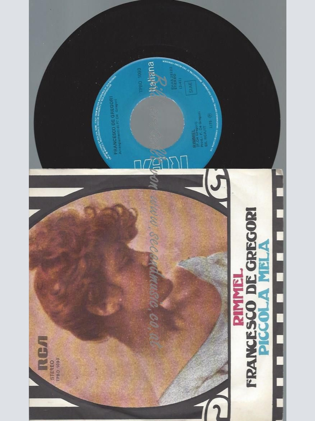 7"  Francesco De Gregori – Rimmel  //1975