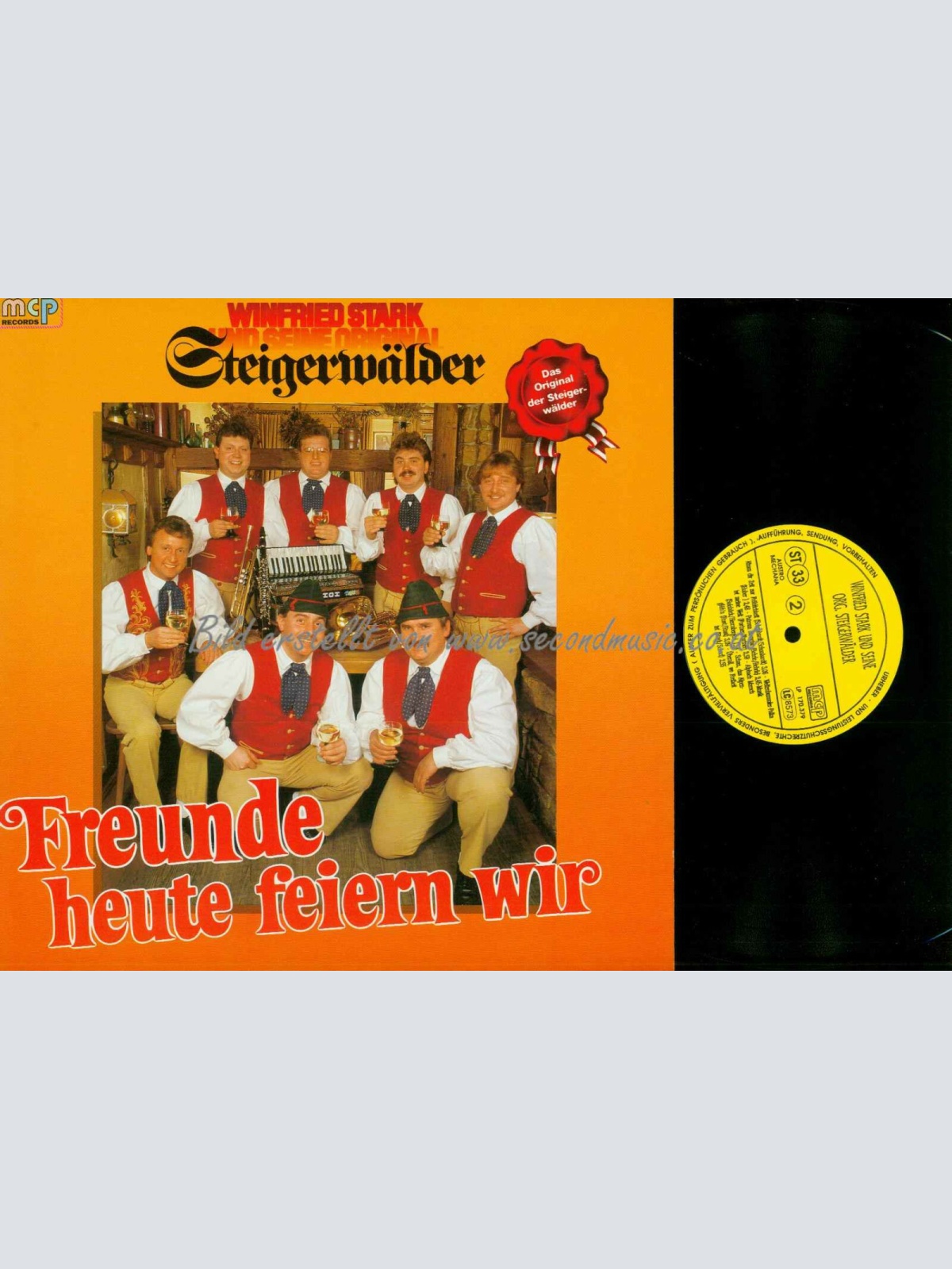 LP-- Winfried Stark & Seine Original Steigerwälder – Freunde Heute Feiern /   NM