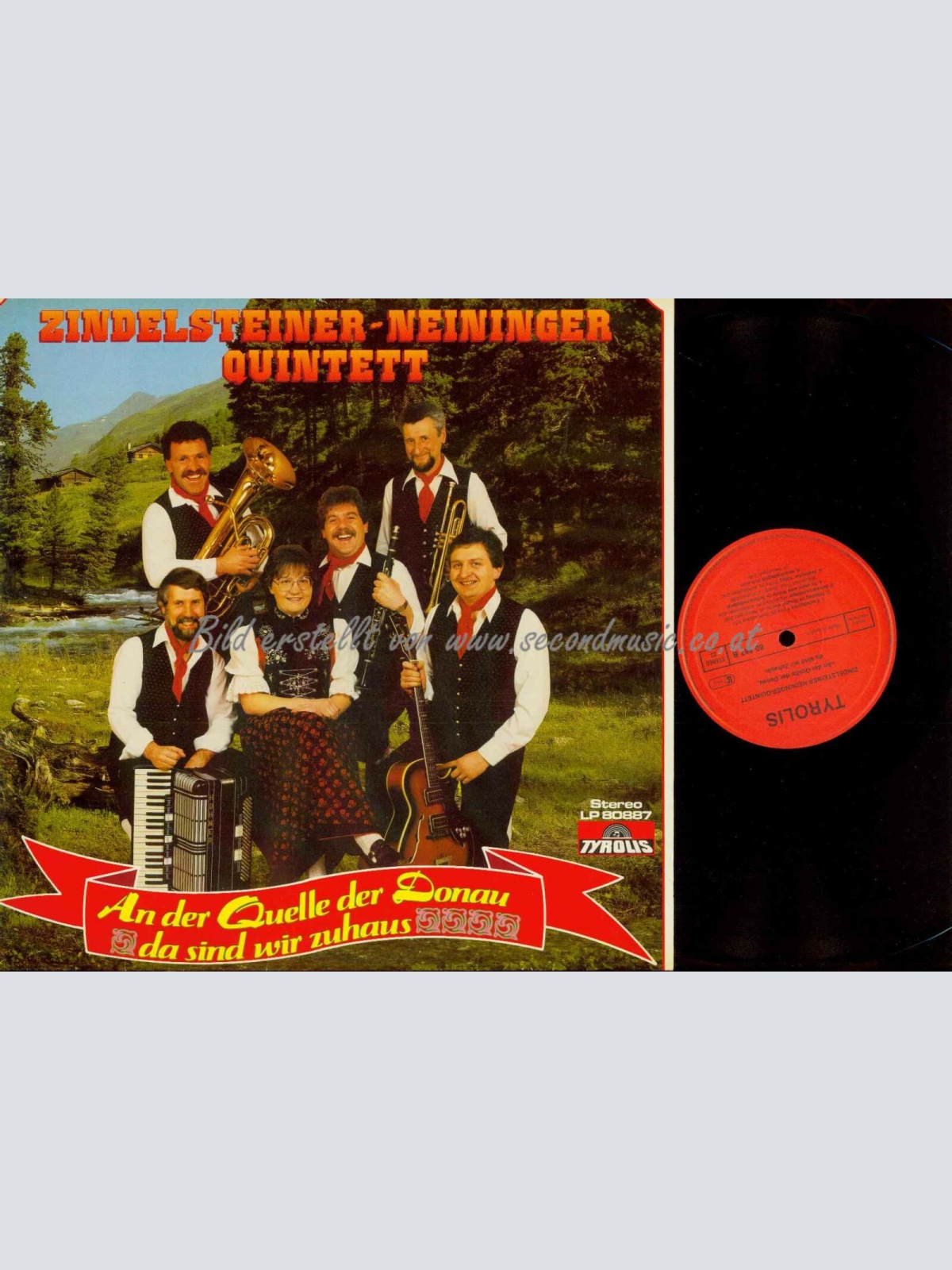 LP-- Zindelsteiner Neininger Quintett --An der Quelle der Donau/   NM