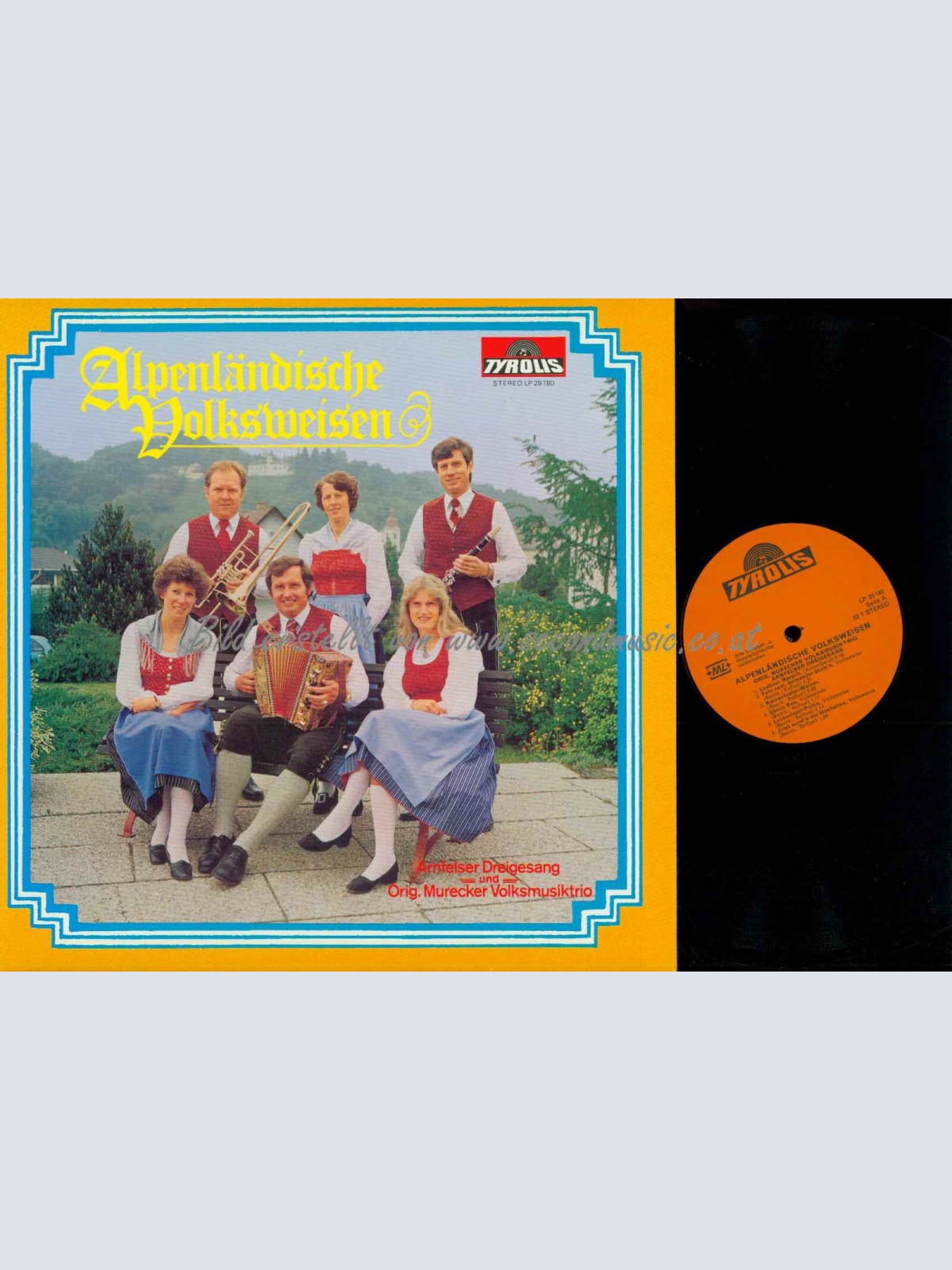 LP--Alpenländische Volksweisen - Arnfelser Dreigesang Und Orig. Murecker  /   NM