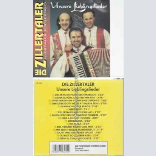 CD--ZILLERTALER--UNSERE LIEBLINGSLIEDER