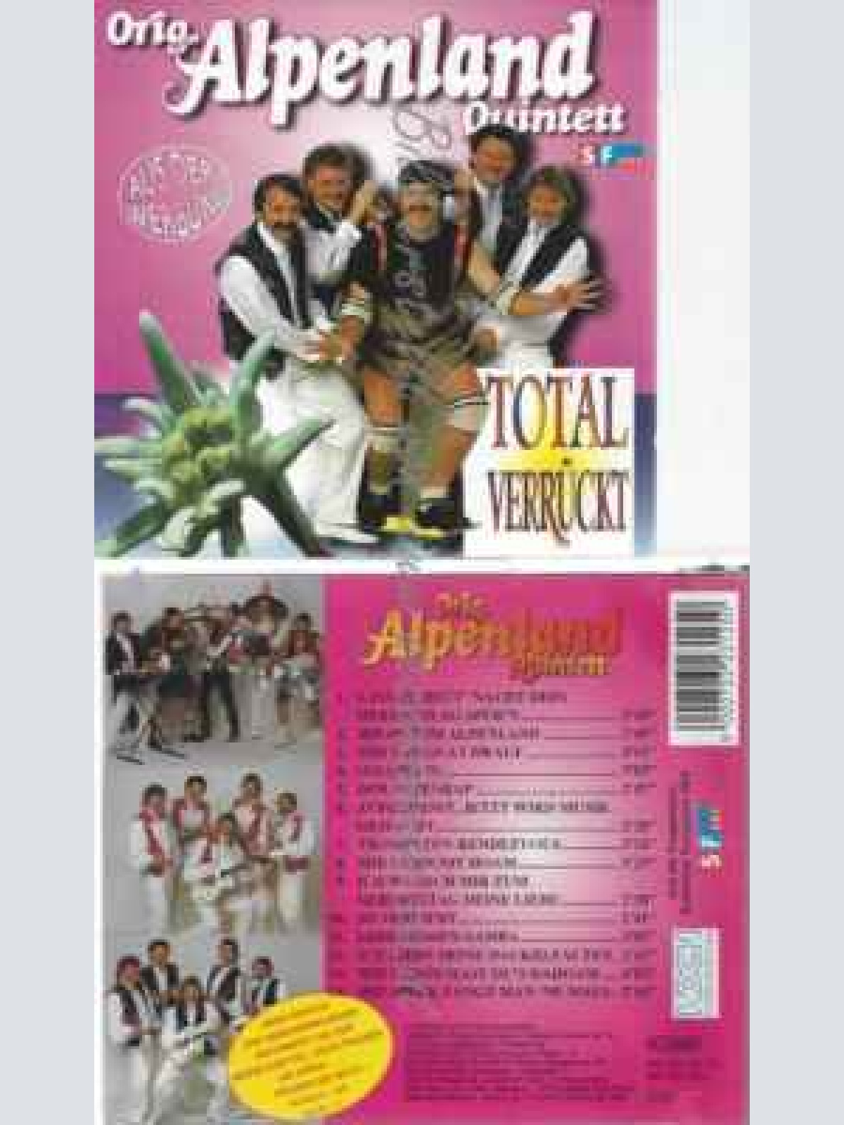 CD--ORIGINAL ALPENLAND QUINTETT--TOTAL VERRÜCKT