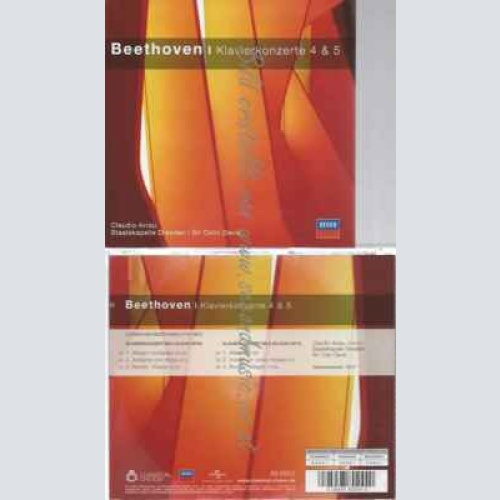 CD-- Beethoven  – Klavierkonzerte 4 & 5
