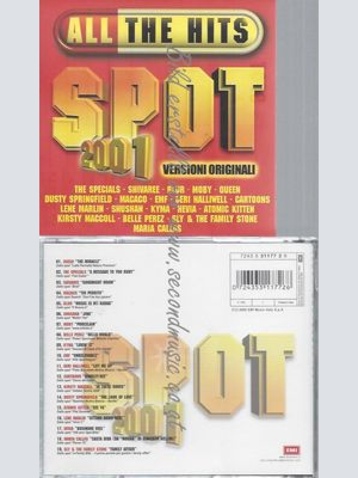 CD-- --ALL THE HITS SPOT COMPILATION 2001