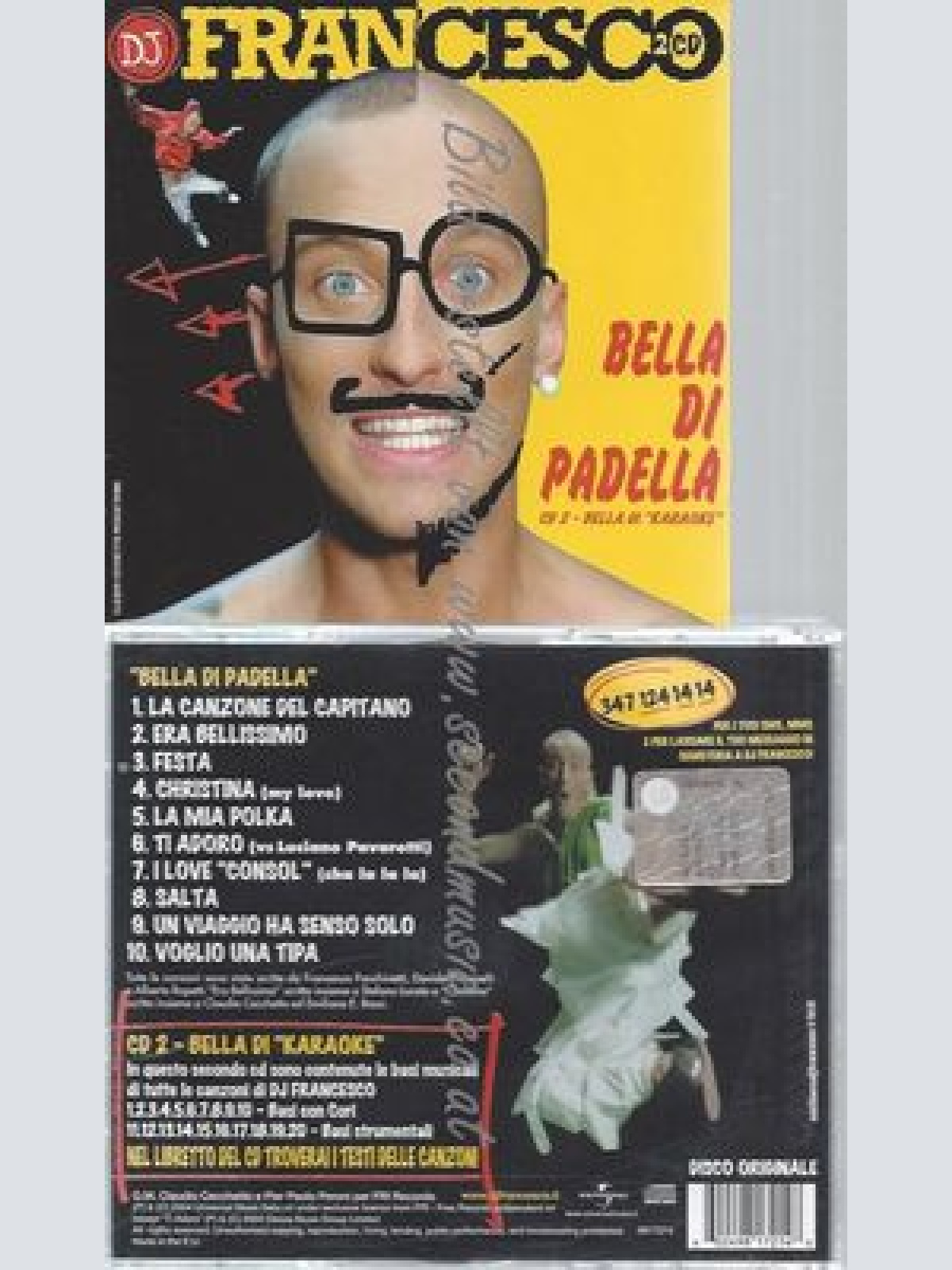CD--DJ FRANCESCO--BELLA DI PADELLA
