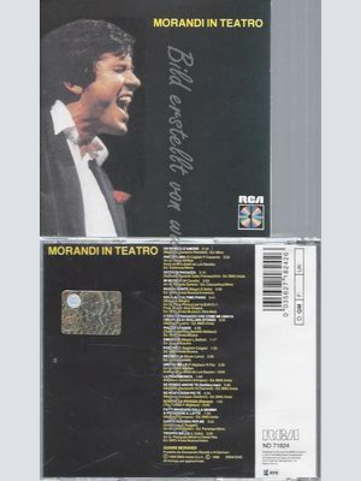 CD--GIANNI MORANDI--MORANDI IN TEATRO