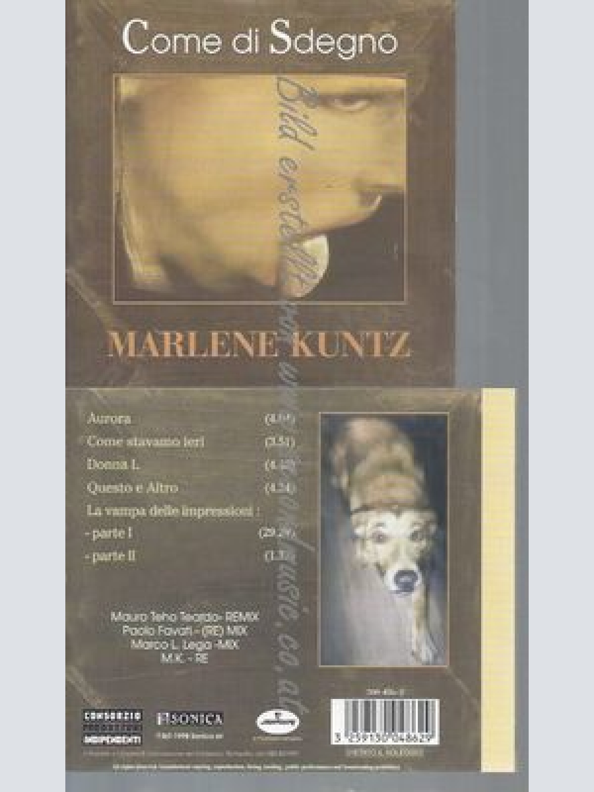 CD--MARLENE KUNTZ--COME DI SDEGNO