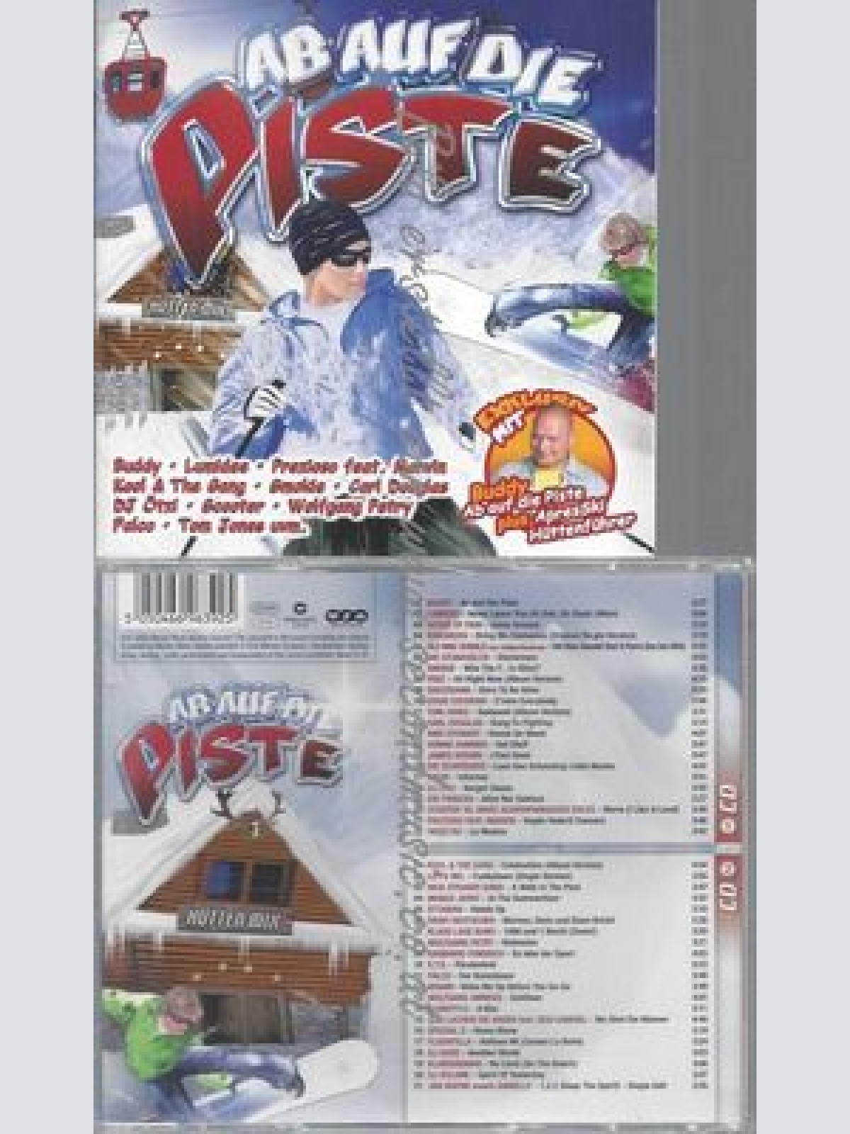 CD--VARIOUS ARTISTS--AB AUF DIE PISTE -HÜTTEN PARTY TOP -