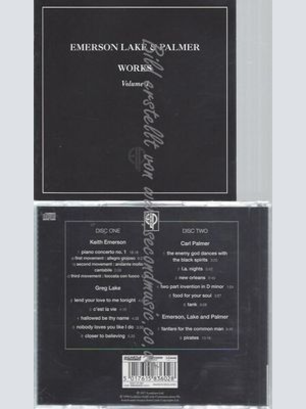 CD--LAKE & PALMER EMERSON--WORKS VOLUME 1 | DOPPEL-CD