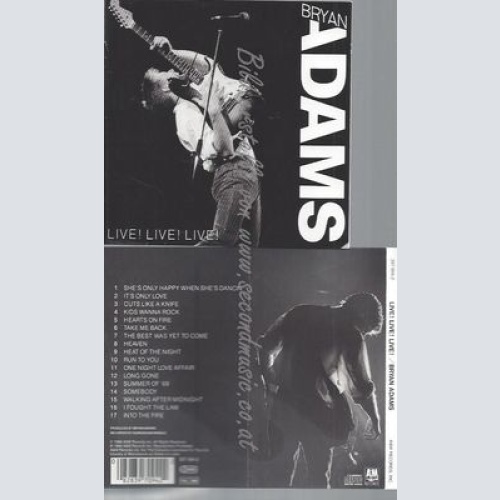 CD--BRYAN ADAMS--LIVE! LIVE! LIVE!