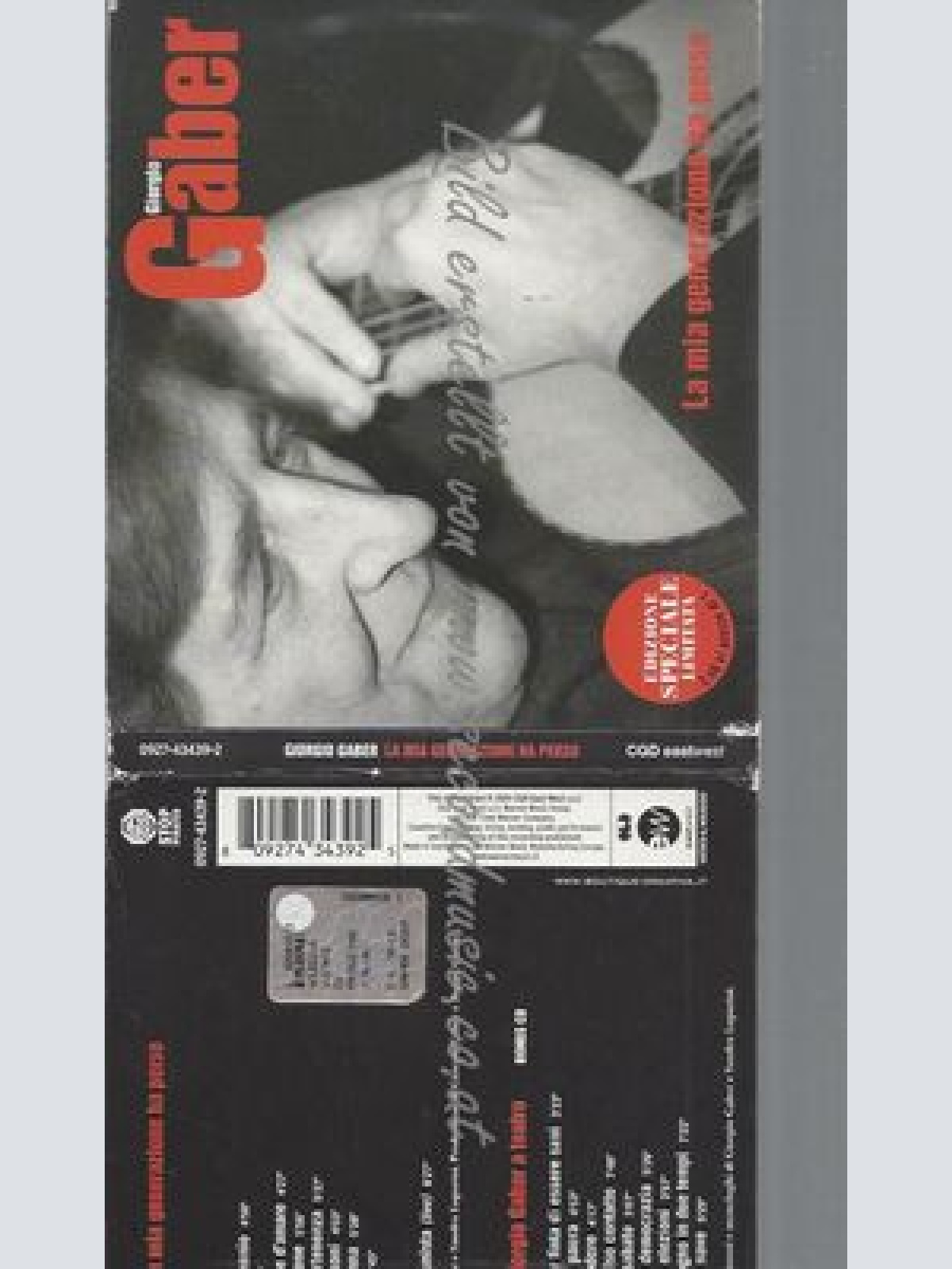 CD--GIORGIO GABER--LA MIA GENERAZIONE [SPECIAL] |