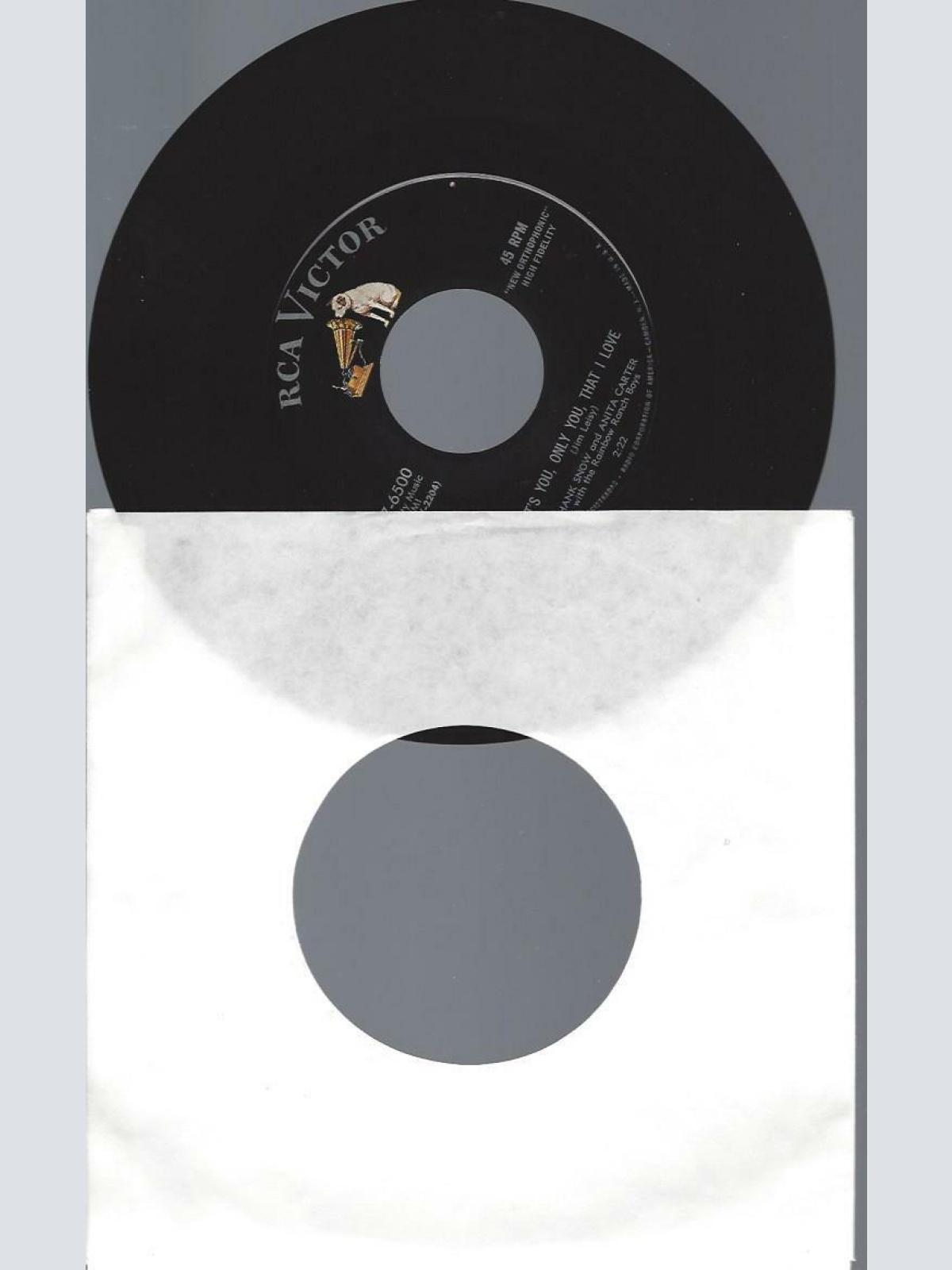 7"    Hank Snow And Anita Carter – Keep Your Promise, Willie Thomas