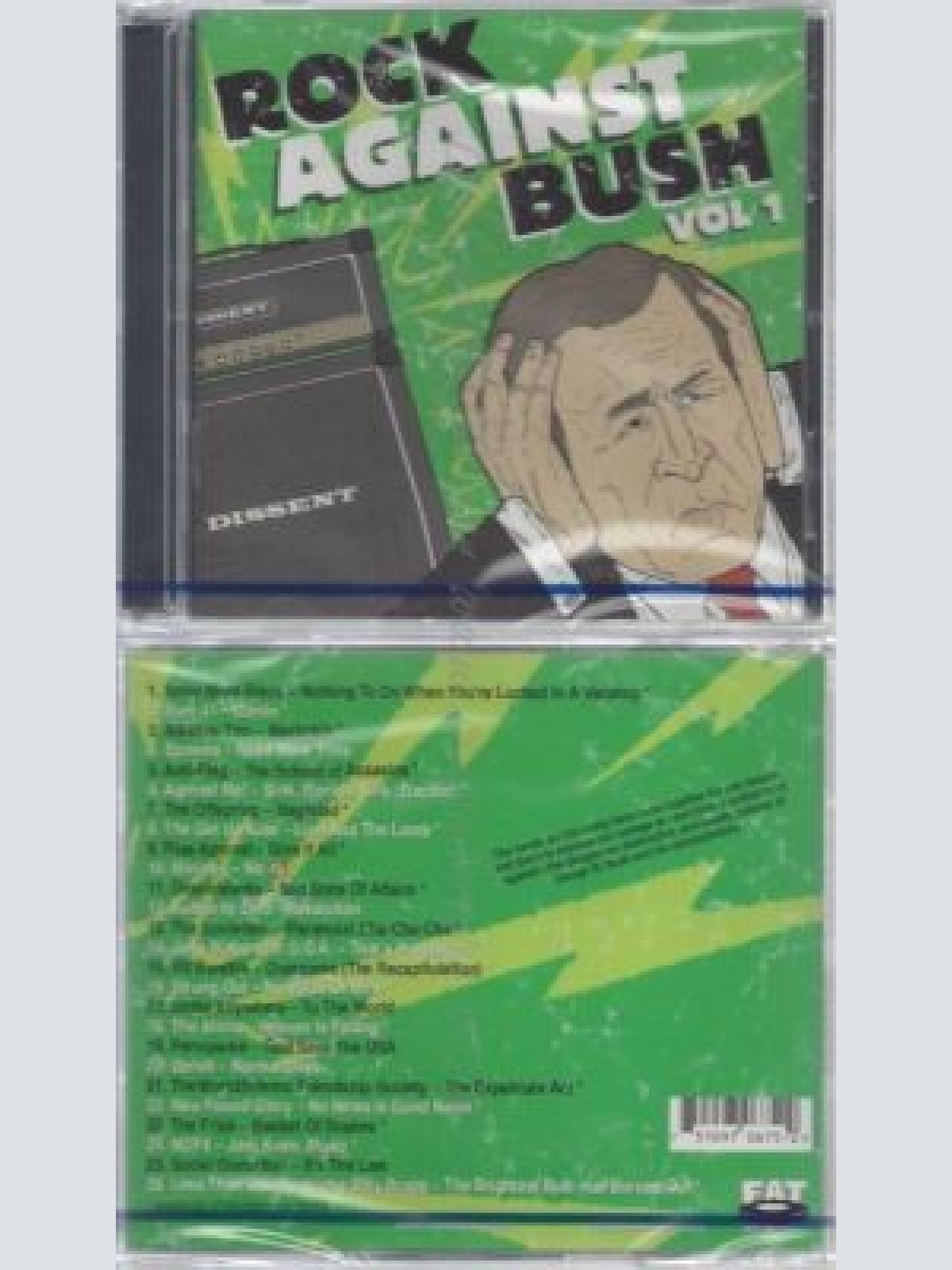 CD--NM-SEALED-VARIOUS -2004- - CD+DVD -- ROCK AGAINST BUSH VOL.1 -CD + DVD-