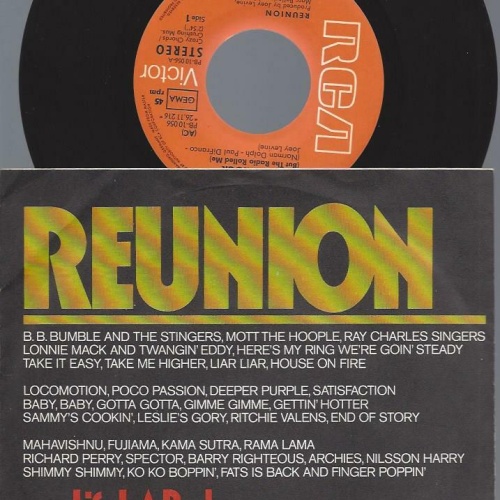 7"  Reunion    Life Is A Rock But The Radio Rolled Me