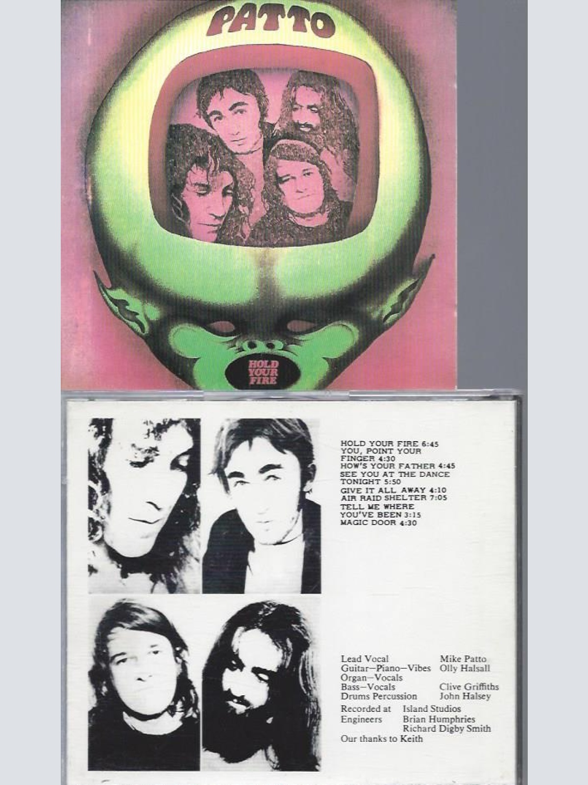 CD--PATTO HOLD YOUR FIRE